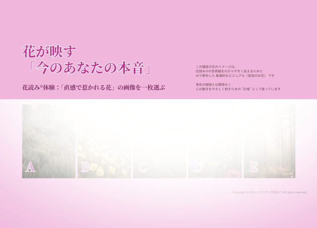 女性経営者の心の疲れや不安を整える 花読み®オンラインサロンのご案内  ⑤